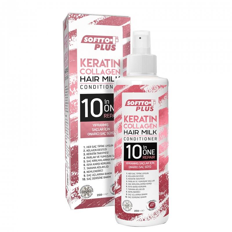 SOFTTO PLUS Keratin Kolajen Saç Sütü 250 ml