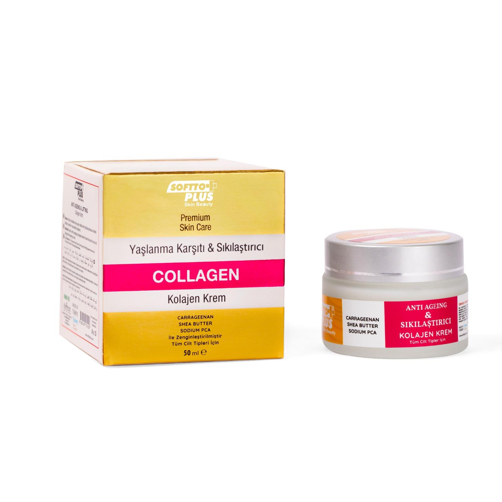 Softto Plus Yaşlanma Karşıtı Kolajen Krem 50 Ml