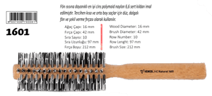 VENUSLINE NATURE SAÇ FIRÇASI V-1601