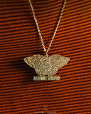 Acid Butterfly Gold Kaplama 925 Silver