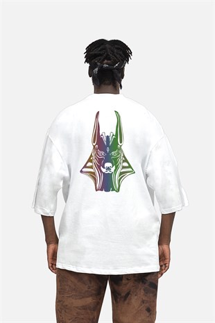 AFTERBASE New Anubis  Reflektörlü Oversize Tshirt