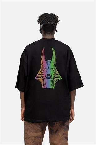 AFTERBASE New Anubis  Reflektörlü Oversize Tshirt