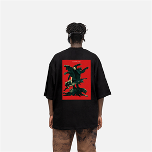 AFTERBASE Artwork Chaotic Animals Community Oversize T-shirt