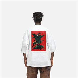 AFTERBASE Artwork Chaotic Animals Community Oversize T-shirt