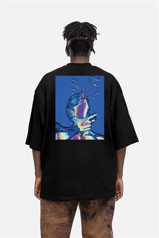 AFTERBASE Artwork Flowers Oversize T-shirt