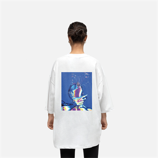 AFTERBASE Artwork Flowers Oversize T-shirt