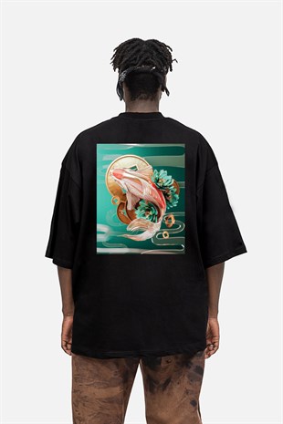 AFTERBASE Artwork Koi Fish Oversize T-shirt