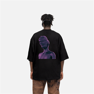 AFTERBASE Artwork Mask Synthesis Oversize T-shirt 