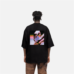 AFTERBASE Artwork Thought Sin My hand Oversize T-shirt