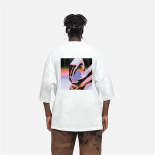 AFTERBASE Artwork Thought Sin My hand Oversize T-shirt