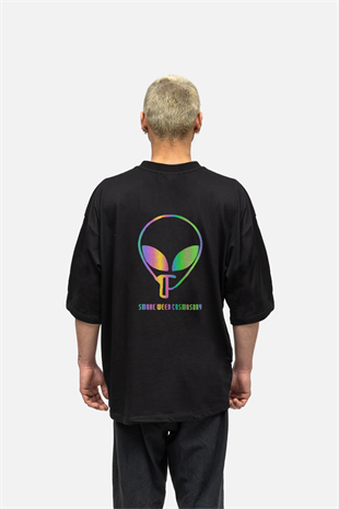 AFTERBASE Cosmosday Reflektörlü Oversize  Tshirt