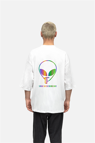 AFTERBASE Cosmosday Reflektörlü Oversize  Tshirt
