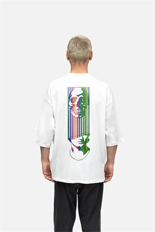 AFTERBASE Davud Skull Reflektörlü Oversize Tshirt