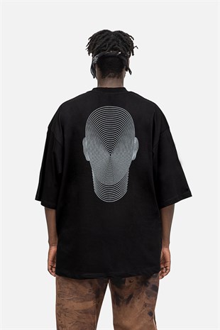 AFTERBASE Dimension Gri Reflektörlü Oversize T-shirt