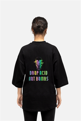 AFTERBASE Drop Acid Reflektörlü Oversize T-shirt