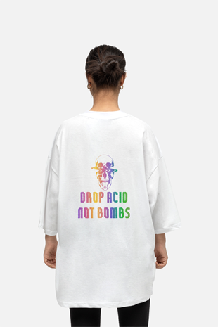 AFTERBASE Drop Acid Reflektörlü Oversize T-shirt