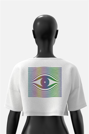 AFTERBASE Drop Eye Reflektörlü Crop T-shirt