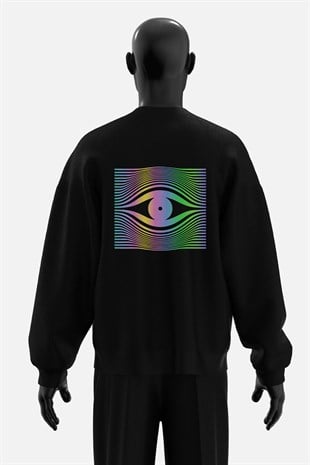 AFTERBASE Drop Eye Reflektörlü Oversize Sweatshirt