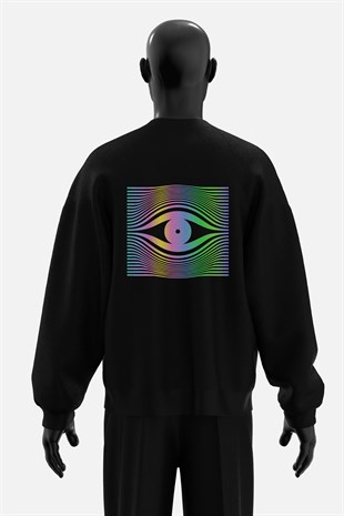 AFTERBASE Drop Eye Reflektörlü Oversize Sweatshirt