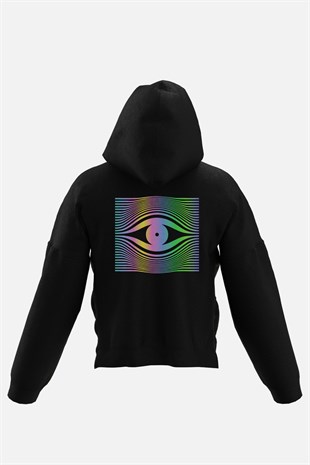 AFTERBASE Drop Eye Reflektörlü Kapüşonlu Oversize Sweatshirt