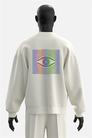 AFTERBASE Drop Eye Reflektörlü Oversize Sweatshirt