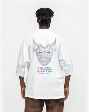 AFTERBASE Evil Reflektörlü Oversize Tshirt