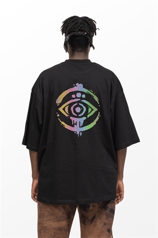 AFTERBASE Eye Mark Reflektörlü Oversize Tshirt Vr.1