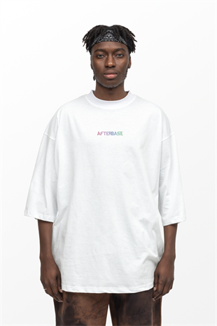 AFTERBASE Metaface Reflektörlü Oversize Tshirt