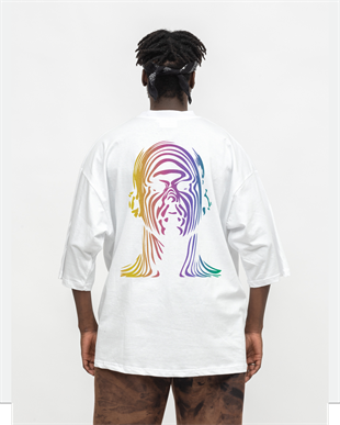 AFTERBASE Metaface Reflektörlü Oversize Tshirt