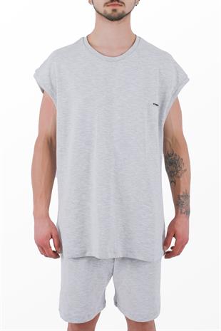 Afterbase Gri Oversize Atlet