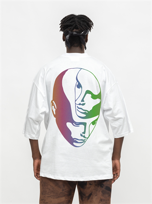 AFTERBASE Head in Head Reflektörlü Oversize Tshirt