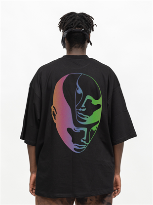 AFTERBASE Head in Head Reflektörlü Oversize Tshirt