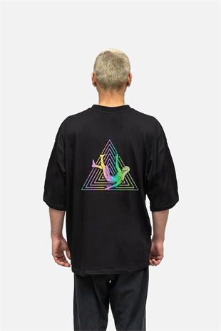 AFTERBASE Logo Reflektörlü Oversize T-shirt