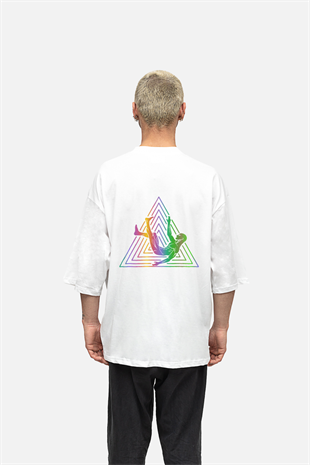 AFTERBASE Logo Reflektörlü Oversize T-shirt