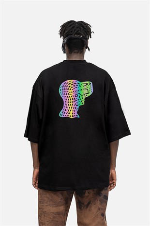 AFTERBASE Metaverse Reflektörlü Oversize T-shirt