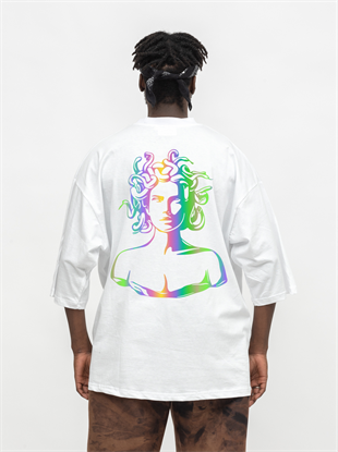 AFTERBASE New Medusa Reflektörlü Oversize Tshirt
