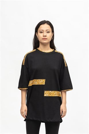 AFTERBASE Desenli Oversize Tshirt