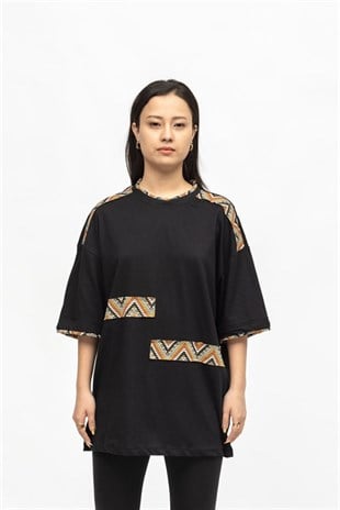 AFTERBASE Desenli Oversize Tshirt