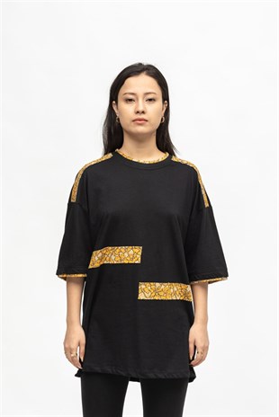 AFTERBASE Desenli Oversize Tshirt