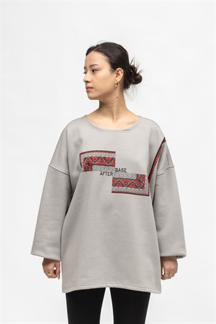 AFTERBASE Taş Milas Oversize Sweatshirt 