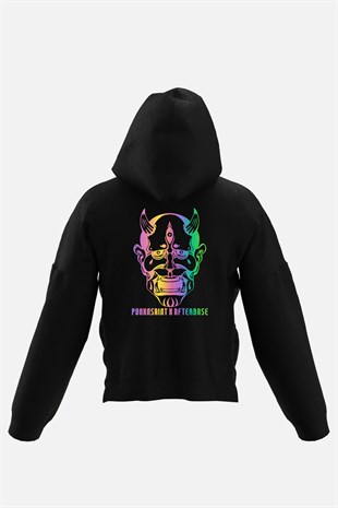 AFTERBASE Punk N Saint Reflektörlü Kapüşonlu Oversize Sweatshirt