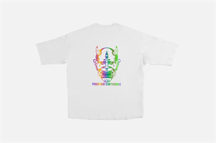 AFTERBASE Punk N Saint Reflektörlü Oversize T-shirt