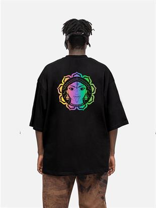 AFTERBASE Raver Visnu Shivaya Reflektörlü Oversize Tshirt