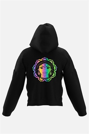 AFTERBASE Raver Visnu Shivaya Reflektörlü Kapüşonlu Oversize Sweatshirt