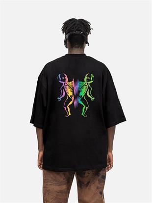 AFTERBASE SIAMESE TWINS Reflektörlü Oversize T-shirt