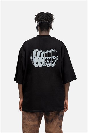 AFTERBASE Six Dimension Gri Reflektörlü Oversize T-shirt