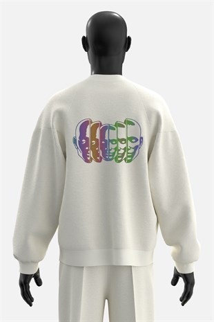 AFTERBASE Six Dimension Reflektörlü Oversize Sweatshirt