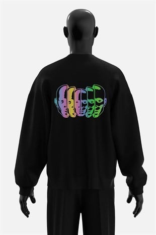 AFTERBASE Six Dimension Reflektörlü Oversize Sweatshirt