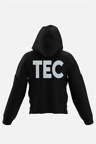 AFTERBASE Techno Couple Gri Reflektörlü Kapüşonlu Oversize Sweatshirt