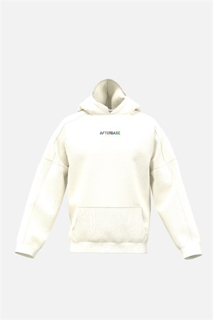 AFTERBASE Techno Couple Reflektörlü Kapüşonlu Oversize Sweatshirt